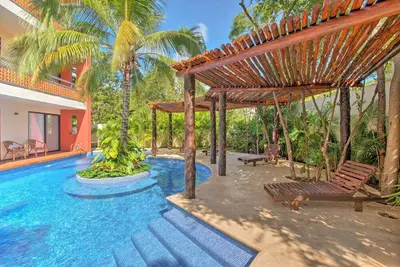 Image de Nouveau! Condo moderne Tulum Style Resort avec piscine!