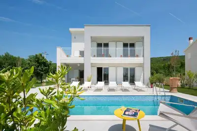 Image de Villa tranquille à Stanisovi avec vue sur la mer