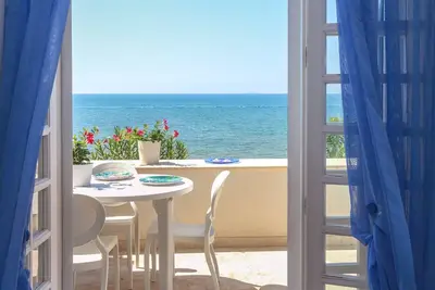 Image de Appartement Ă la mer, terrasse, jardin, vue sur la mer, connexion Wi-Fi, l'air, max. 5 personnes