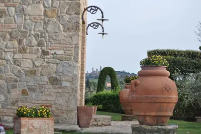 Image de - Top Location - Villa à San Gimignano, vue de dessus, 4 Dbl En-Suite, piscine, A. C, WiFi