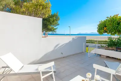 Image de Superbe terrasse sur la plus longue plage de Majorque (plus de 10 km)