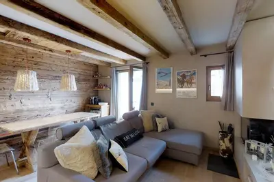 Image de Appartement très moderne de 3 pièces, meublé en style alpin chic de l'Engadine,