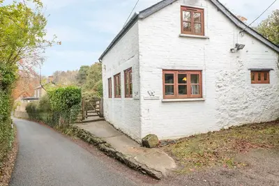 Image de Happy Cow, animaux de compagnie, avec feu ouvert à Symonds Yat, Ref 981620