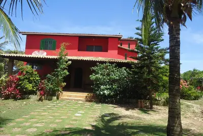 Image de Maison de plage avec piscine, étang, mini-tennis, chevaux.