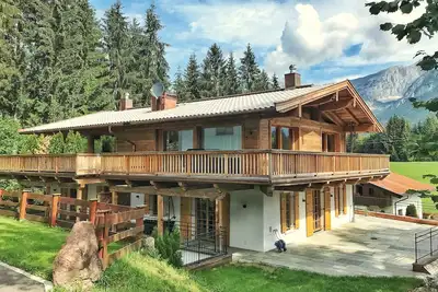 Image de Alpen Chalet avec sauna - vue de rêve dans le docteur de montagne Wilder Kaiser