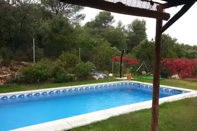 Image de Maison de charme, avec piscine, véranda et barbecue à la montagne