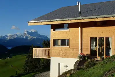 5 étoiles Alpine Chalet, 4-5 chambres, un sauna, d'été de luxe et de retraite d'hiver