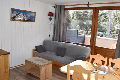 Image de Charmant 2 pièces avec terrasse et animaux admis, centre Pralognan