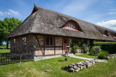 Image de Cottage sur la baie de Greifswald entre le soleil des îles de Rügen et de Usedom