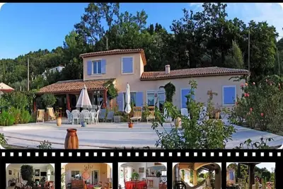 Image de A 10 mn du lac St Cassien, Studio plein pied, piscine privé, parking sécurisé.