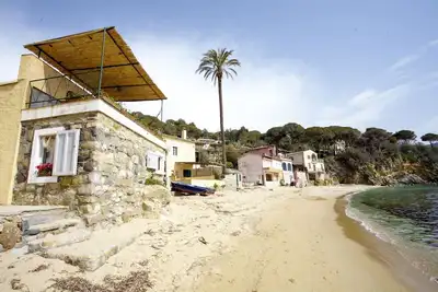 Le sous-marin sur la plage de Forno