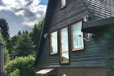 Image de Bleilochtalsperre - Finnhütte à Saaldorf directement sur la mer de Thuringe