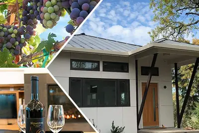 Image de Nouvelle maison contemporaine au coeur de la région viticole de Sonoma.