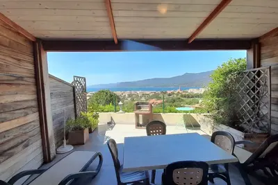 T2 /3* - Rez jardin (N°3)- climatisé - Proche Plage - Vue Exceptionnelle Mer