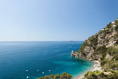 Image de Casa Bellevue, à Positano, avec terrasse, vue mer, peut accueillir 6 personnes