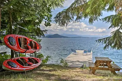 Image de Nouveau! Lakeside Sagle Home w / Dock-by Schweitzer Mtn!