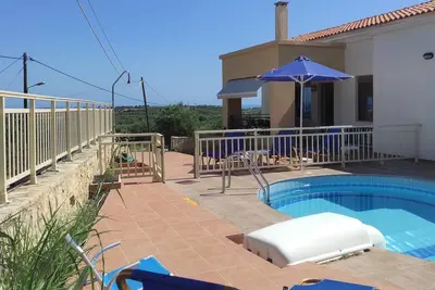 Image de Helidonia Villas-Stefanos, vue mer, piscine privée, près la plage et Réthymnon
