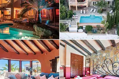 Villa-Finca, Vue Sur La Mer, piscine privée chauffée, prix inclus:électricité, Wlan