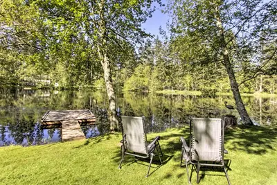 Image de Nouveau! Olympia Home au bord du lac avec quai sur ½ acre