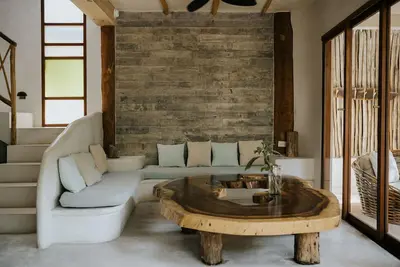 Image de Belle maison sur la plage de Tulum avec terrasse privée sur le toit! 6-8 personnes.