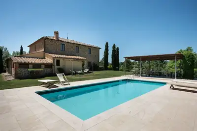 Image de Maison de vacances privée avec piscine privée, climatisation, Wifi, Tv, patio, vue panoramique