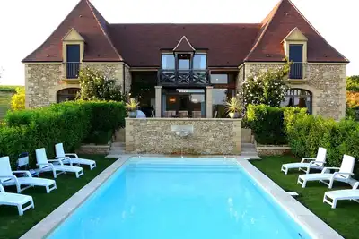 Image de Magnifique villa avec piscine chauffée privée et climatisation près de Sarlat