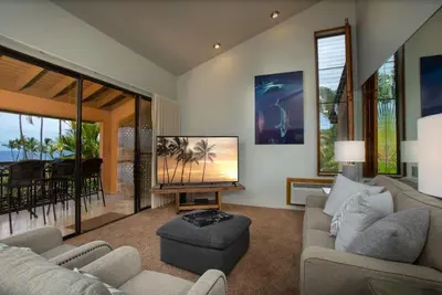 Image de Cette suite aménagée de façon unique offre une vue fantastique sur l'océan