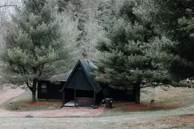 Image de A-Frame confortable avec bain à remous