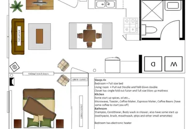 Image de Bel appartement 1 chambre à quelques minutes de l'Ofs dans une maison victorienne (peut accueillir 4 personnes)