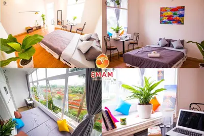 Image de Suite colorée et grande, vue sur la vallée des fleurs, chez l'habitant