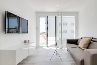 Appartement en deuxième ligne de la plage, deux chambres avec terrasse et jacuzzi commun