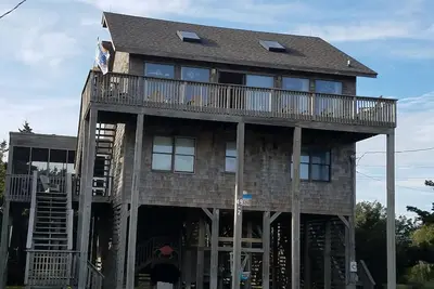 Image de Beach Blessings Beach House, vue sur la mer, île Hatteras, Avon, Caroline du Nord