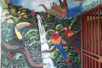 Image de Maison de vacances avec des peintures des CaraĂŻbes