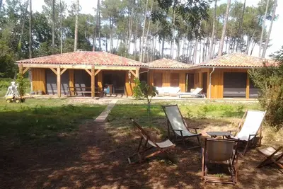 Image de 1 maison d'archi et 1 bergerie avec piscine chauffée à 7 minutes de l'océan