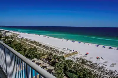 Image de Condo Gulf Front 2000sqf, grand balcon, plage privée et piscine, configuration gratuite de la plage