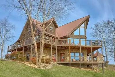 Image de ★ Vente De Printemps! ★ Cabine de montagne de luxe ★ Emplacement et vues! ★ bain à remous, jeu ★