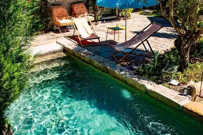 Image de Maison de charme en pierres, un petit paradis paisible entourée de montagne. . .