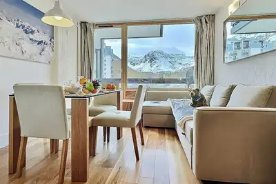 Image de Charmant studio cabine Sud rénové, proche pistes, 4 pers