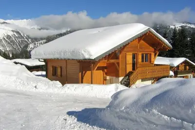 Image de Ski in \/ ski out détaché chalet de 3 chambres