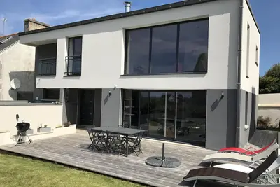 Image de Maison contemporaine 8 personnes proche plage et ile Callot