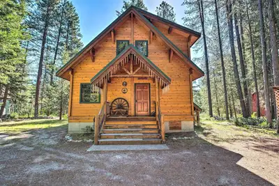 Image de Nouveau! Cabane Leavenworth isolée sur la rivière Chiwawa!