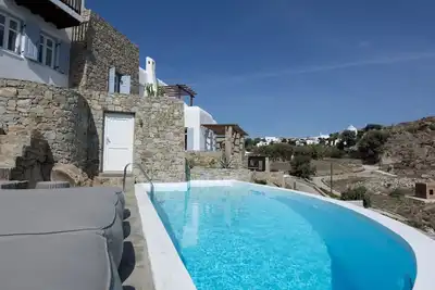 Image de Magnifique villa à Mykonos, avec 3 chambres et piscine privée.