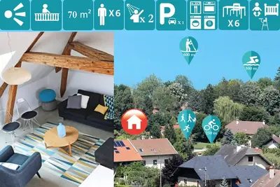 Image de Design, vue lac, terrasse, calme, à 500m du lac, à 250m piste cyclable