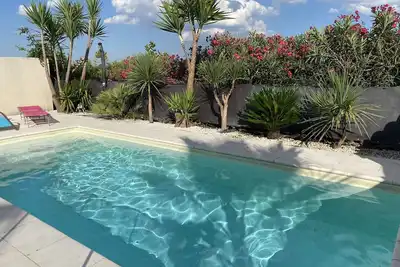 Image de Villa contemporaine avec piscine proche de la mer et de l'étang de l'Or