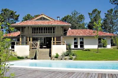 Image de Moliets: Villa Landaise 10 pers. Piscine Chauffee, Proche Ocean et Golf