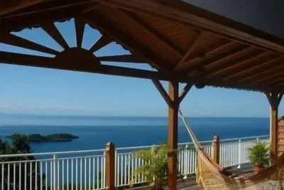 Image de Gites La Marlyse, Vue exceptionnelle sur la Mer des CaraĂŻbes