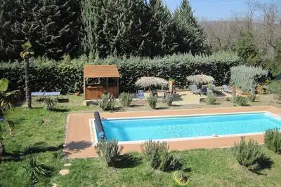 Image de Villa 12 couchages (5ch) Piscine Chauffee Clim, Sauna Cuisine ext Pro Fitness