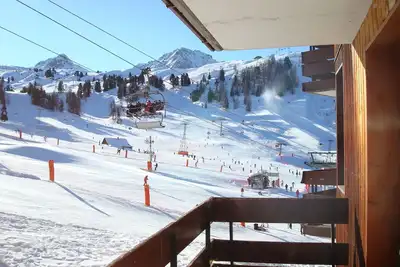 Image de Plagne-Bellecôte, vue magnifique, studio divisible équipé pour 4/5p
