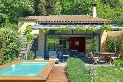 Image de Maison individuelle, calme, beau jardin, mini piscine, Drôme provençale, 2 Pers