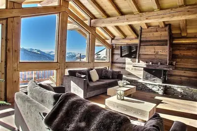 Image de Chalet premium avec spa extérieur & sauna, vue panoramique à La Rosière 1850.